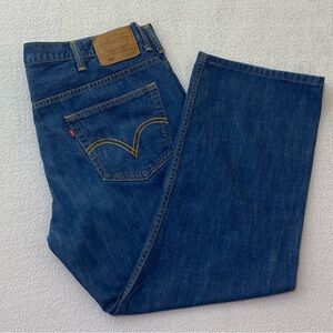 Levis 569 Mens Denim Jeans 40W 32L Mediem Blue Relax Straight Fit Loose Jeans